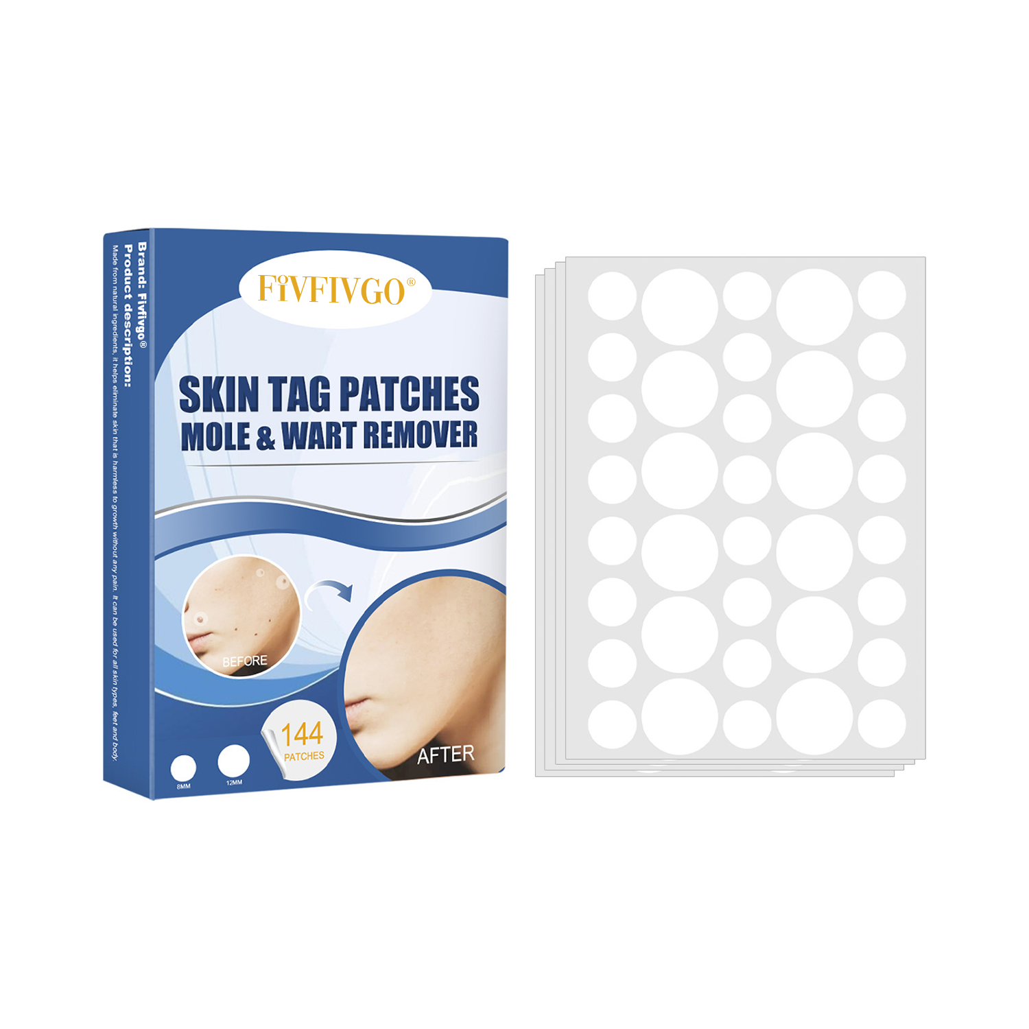 Fivfivgo® Moles & Warts Removing Skin Tag Patch