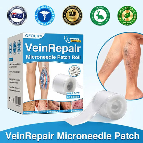 🇦🇺🏆✅️🏃GFOUK® VeinRepair Microneedle Patch Roll⚡Instant Relief, Long-Term Results